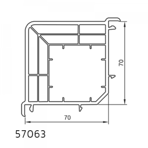 Corner coupling 57063