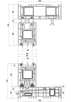 dibujo técnico VIDRIO FIJO