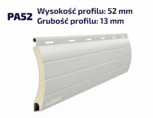 PA52 - PROFIL ALUMINIOWY WYPEŁNIONY PIĄNKĄ POLIRETANOWĄ