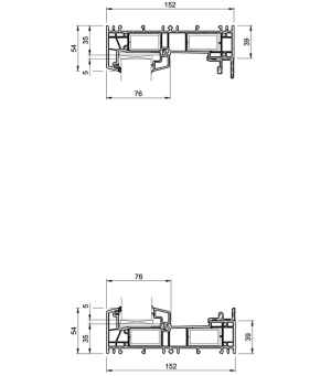 rysunek techniczny evolutiondrive Plus+ STAŁE SZKLENIE