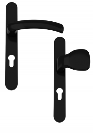 door handle with knob BLACK