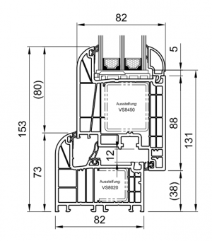 Cross-section BluEvolution Art Line - broad sash