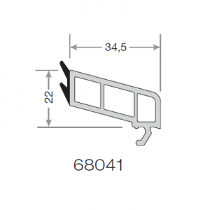 Glazing bar 68041 for glazing 24mm