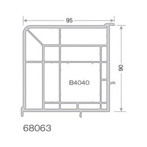 Corner coupling 68063