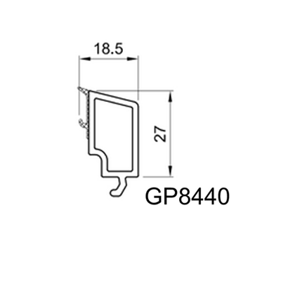 Listwa przyszybowa GP 8440 do pakietu 44 mm